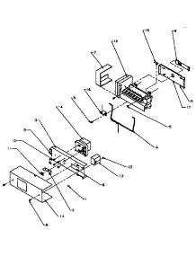 Icemaker parts for Amana Side-By-Side Refrigerator SXD25NP2-P1162428W from AppliancePartsPros.com