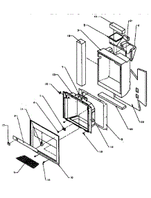 Ice And Water Cavity parts for Amana Side-By-Side Refrigerator SXD25NP2-P1162433W from AppliancePartsPros.com