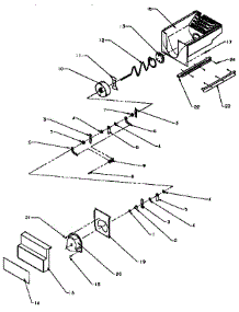 Crushed Ice Backet parts for Amana Side-By-Side Refrigerator SXD25NP2-P1162433W from AppliancePartsPros.com