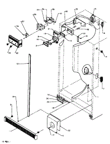 Refrigerator / Freezer Controls And Cabinet Parts parts for Amana Side-By-Side Refrigerator SXD25NP2E-P1162433WE from AppliancePartsPros.com