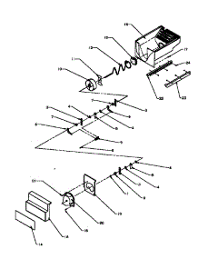 Crushed Ice Bucket parts for Amana Side-By-Side Refrigerator SXD25NP2E-P1162433WE from AppliancePartsPros.com