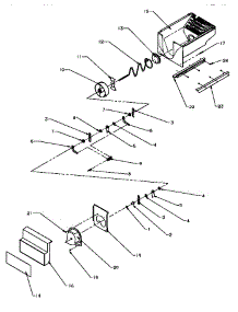 Crushed Ice Bucket parts for Amana Side-By-Side Refrigerator SXD25QA3L-P1181320WL from AppliancePartsPros.com