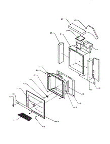 Insulation And Cavity-Dispenser parts for Amana Side-By-Side Refrigerator SXD25S2E-P1190407WE from AppliancePartsPros.com