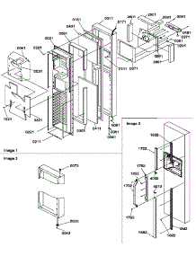 Freezer Door parts for Amana Side-By-Side Refrigerator SXD25S2E-P1190421WE from AppliancePartsPros.com