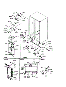 Drain System / Rollers / Evaporator parts for Amana Side-By-Side Refrigerator SXD25S2E/P1303504WE from AppliancePartsPros.com
