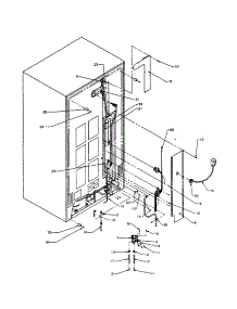Coupling And Cover-Outer Case Back parts for Amana Side-By-Side Refrigerator SXD25S2W-P1190407WW from AppliancePartsPros.com