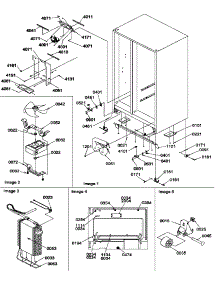 Drain System, Rollers, And Evaporator Assy parts for Amana Side-By-Side Refrigerator SXD25S2W-P1190421WW from AppliancePartsPros.com