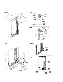 Cabinet Back parts for Amana Side-By-Side Refrigerator SXD25S2W-P1303504WW from AppliancePartsPros.com