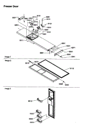 Freezer Door parts for Amana Side-By-Side Refrigerator SXD26VW-P1315202WW from AppliancePartsPros.com