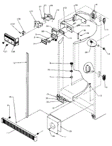 Refirgerator / Freezer Controls And Cabinet parts for Amana Side-By-Side Refrigerator SXD27N-P1162408W from AppliancePartsPros.com