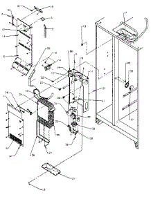 Evaporator And Air Handling parts for Amana Side-By-Side Refrigerator SXD27N-P1162408W from AppliancePartsPros.com