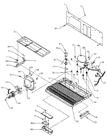 Machine Compartment parts for Amana Side-By-Side Refrigerator SXD27N-P1162408W from AppliancePartsPros.com