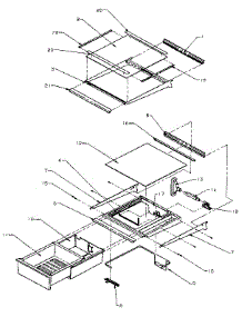 Refrigerator Shelving And Drawers parts for Amana Side-By-Side Refrigerator SXD27N-P1162411W from AppliancePartsPros.com