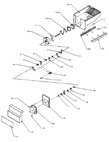 Crushed Ice Bucket parts for Amana Side-By-Side Refrigerator SXD27N-P1162411W from AppliancePartsPros.com