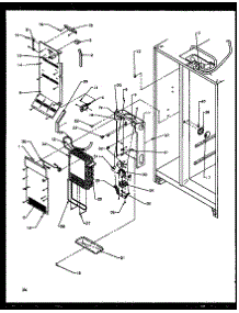 Evaporator And Air Handling parts for Amana Side-By-Side Refrigerator SXD27NL-P1162411WL from AppliancePartsPros.com