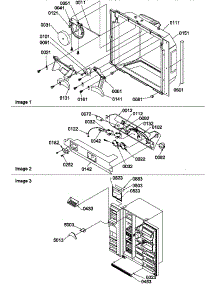 Ice / Water Cavity / Electronic Bracket / Toe Grille parts for Amana Side-By-Side Refrigerator SXD27TL-P1302801WL from AppliancePartsPros.com