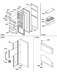 Refrigerator Door And Accessories parts for Amana Side-By-Side Refrigerator SXD322S2L-P1305701WL from AppliancePartsPros.com