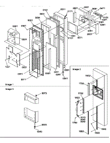 Freezer Door parts for Amana Side-By-Side Refrigerator SXD322S2L-P1305701WL from AppliancePartsPros.com