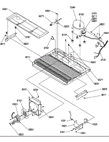 Machine Compartment parts for Amana Side-By-Side Refrigerator SXD322S2W-P1305702WW from AppliancePartsPros.com