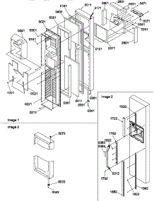 Freezer Door parts for Amana Side-By-Side Refrigerator SXD322W-P1305703WW from AppliancePartsPros.com