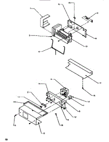 Icemaker parts for Amana Side-By-Side Refrigerator SXD520SW-P1182401WW from AppliancePartsPros.com