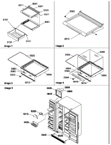 Crisper & Deli Assemblies And Toe Grille parts for Amana Side-By-Side Refrigerator SXD520SW-P1182402WW from AppliancePartsPros.com