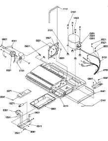 Machine Compartment parts for Amana Side-By-Side Refrigerator SXD520TW-P1310001WW from AppliancePartsPros.com