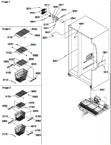 Freezer Shelves And Lights parts for Amana Side-By-Side Refrigerator SXD524VE-P1320401WE from AppliancePartsPros.com