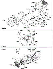 Ice Bucket  Auger And Ice Maker Parts parts for Amana Side-By-Side Refrigerator SXD524VE-P1320401WE from AppliancePartsPros.com