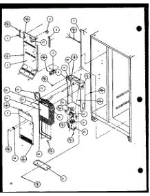 Evaporator And Air Handling (Sxde25j / P7870101w) (Sxde25jp / P7870102w) (Sxde25jb / P7870127w) (Sxde25j / P7870128w) (Sxde25jp / P7870129w) (Sxde25jb / P7870130w) parts for Amana Side-By-Side Refrigerator SXDE25JP-P7870102W from AppliancePartsPros.com