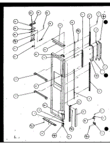 Freezer Door (Sxde25j / P7870101w) (Sxde25jp / P7870102w) (Sxde25jb / P7870127w) (Sxde25j / P7870128w) (Sxde25jp / P7870129w) (Sxde25jb / P7870130w) parts for Amana Side-By-Side Refrigerator SXDE25JP-P7870129W from AppliancePartsPros.com