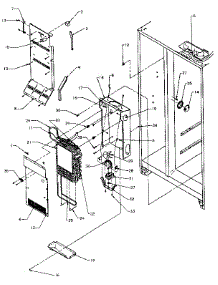 Evaporator parts for Amana Side-By-Side Refrigerator SXDE27N-P1162206W from AppliancePartsPros.com
