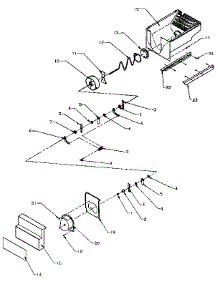 Ice Bucket / Auger parts for Amana Side-By-Side Refrigerator SXDE27N-P1162206W from AppliancePartsPros.com