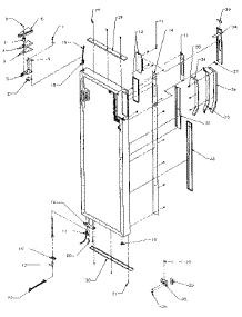 Fresh Food Door Handles And Accessories parts for Amana Side-By-Side Refrigerator SXDE27NP-P1162204W from AppliancePartsPros.com