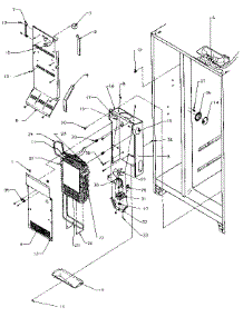 Evaporator parts for Amana Side-By-Side Refrigerator SXDE27NP-P1162204W from AppliancePartsPros.com
