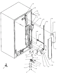 Rear Cabinet Water Supply parts for Amana Side-By-Side Refrigerator SXDE27NP-P1162204W from AppliancePartsPros.com
