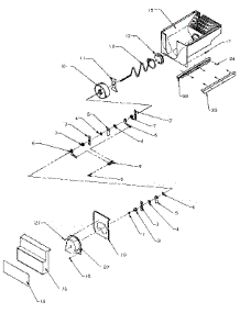 Ice Bucket / Auger parts for Amana Side-By-Side Refrigerator SXDE27NP-P1162204W from AppliancePartsPros.com