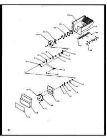 Crushed Ice Bucket parts for Amana Side-By-Side Refrigerator SXDE27NPL-P1162207WL from AppliancePartsPros.com