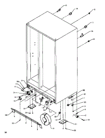 Drain And Rollers parts for Amana Side-By-Side Refrigerator SXDE27QW-P1162208WW from AppliancePartsPros.com