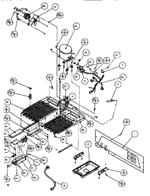 Tecumseh Compressor parts for Amana Side-By-Side Refrigerator SXDE522M-P1164002W from AppliancePartsPros.com