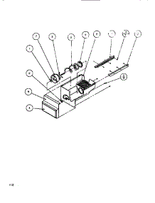 Crushed Ice Bucket (Cont.) parts for Amana Side-By-Side Refrigerator SXDE522M-P1164002W from AppliancePartsPros.com