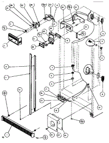 Controls & Cabinet (Ref / Frz) parts for Amana Side-By-Side Refrigerator SXDE526K-P1109901W from AppliancePartsPros.com