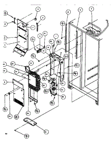 Evaporator & Air Handling parts for Amana Side-By-Side Refrigerator SXDE526M-P1164001W from AppliancePartsPros.com