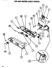 Ice & Water Cavity parts for Amana Side-By-Side Refrigerator SXDE528MW-P1173401W from AppliancePartsPros.com