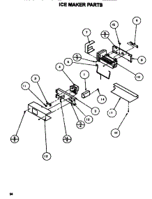 Icemaker parts for Amana Side-By-Side Refrigerator SXDE528MW-P1173401W from AppliancePartsPros.com
