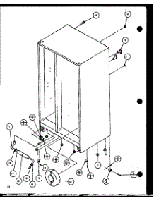 Drain And Rollers parts for Amana Side-By-Side Refrigerator SXDT25H-P7836002W from AppliancePartsPros.com