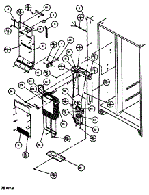 Evaporator & Air Handling parts for Amana Side-By-Side Refrigerator SXDT522J-P7845301W from AppliancePartsPros.com