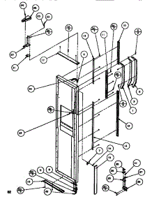 Freezer Door parts for Amana Side-By-Side Refrigerator SXDT522M-P1164201W from AppliancePartsPros.com