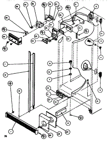 Controls & Cabinet (Ref / Frz) parts for Amana Side-By-Side Refrigerator SXDT522M-P1164201W from AppliancePartsPros.com