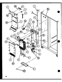 Evaporator And Air Handling (Sxi20j / P7870122w) parts for Amana Side-By-Side Refrigerator SXI20J-P7870122W from AppliancePartsPros.com